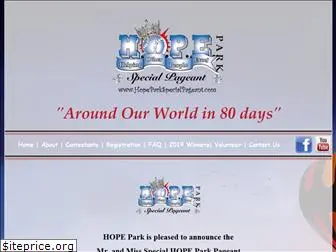 hopeparkspecialpageant.com
