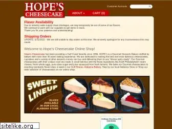 hopescheesecake.com