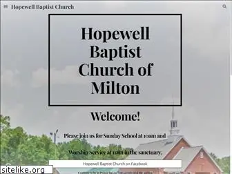 hopewellbaptistchurchofmilton.org