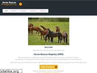 horserescueregistry.org