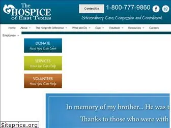 hospiceofeasttexas.org