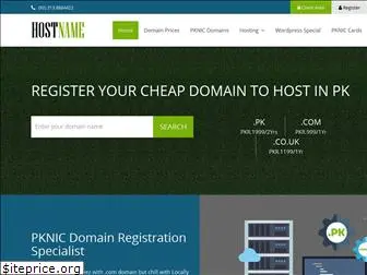 hostname.pk