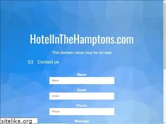 hotelinthehamptons.com