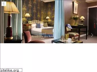 hotelresidencedesartsparis.com