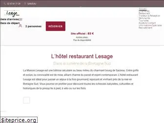 hotelrestaurantlesage.com