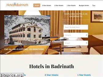 hotelsinbadrinath.net