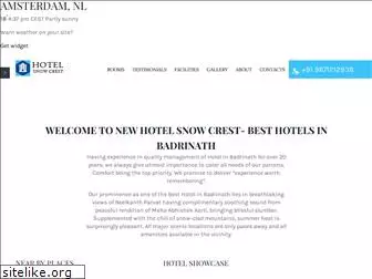 hotelsnowcrestbadrinath.com