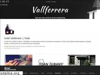 hotelvallferrera.com