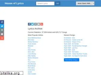 houseoflyrics.com