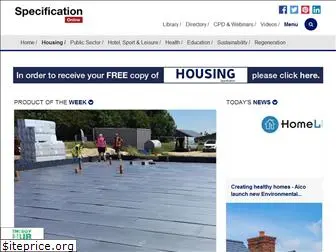 housingspecification.com