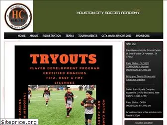 houstoncitysocceracademy.com