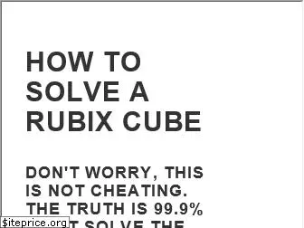 how-to-solve-a-rubix-cube.com