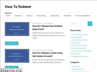 how2redeem.com