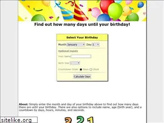 howmanydaysuntilmybirthday.com