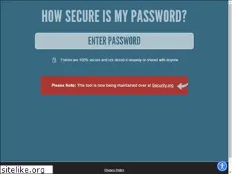 howsecureismypassword.net