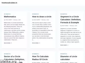 howtocalculate.in