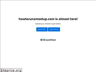 howtorunameetup.com