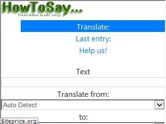 howtosay.org