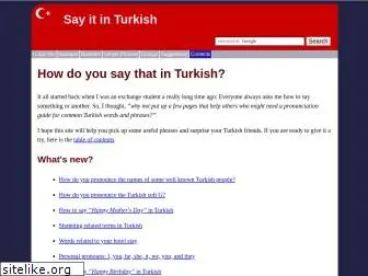 howtosayinturkish.com