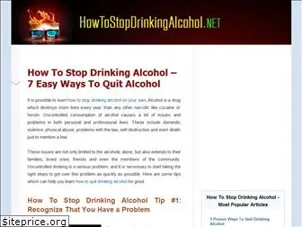 howtostopdrinkingalcohol.net