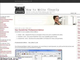 howtowriteclearly.co.uk