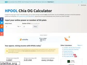 hpoolchiacalculator.com