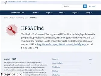 hpsafind.hrsa.gov