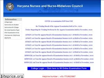 hrnursescouncilexam.in