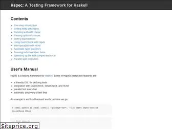 hspec.github.io