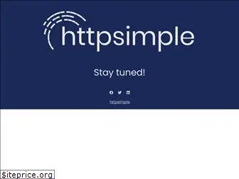 httpsimple.com