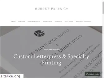 hubbubpaperco.com