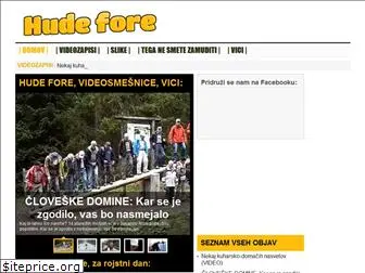 hude-fore.si