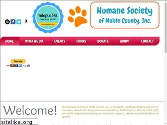 humanesocietynoblecounty.org