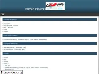 humanpoweredvehicles.de