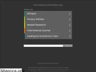 humansecurityindex.org