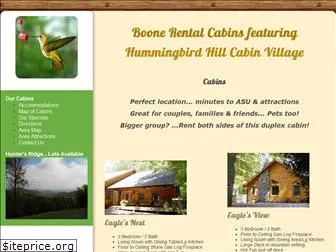 hummingbirdhillcabins.com