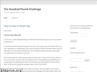 hundredpoundchallenge.com