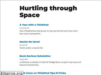 hurtlingthrough.space