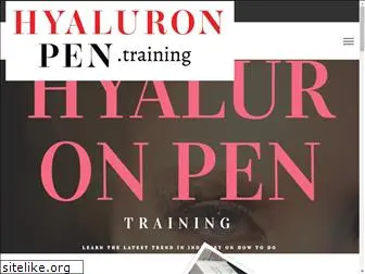 hyaluronpen.training