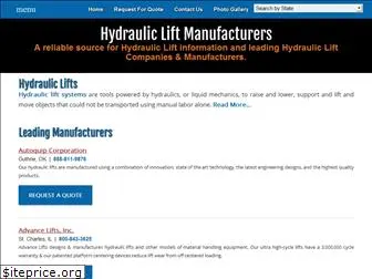 hydraulicliftmanufacturers.com