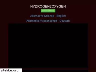 hydrogen2oxygen.net