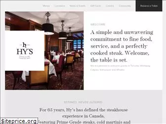 hyssteakhouse.com