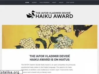 iaforhaikuaward.org