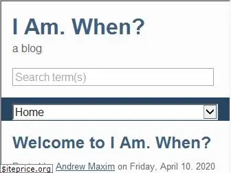 iamwhen.com