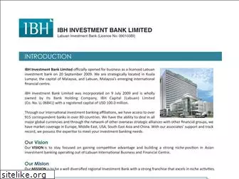 ibhinvestmentbank.com