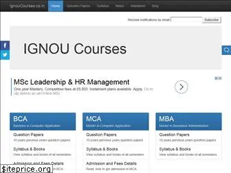 ignoucourses.co.in