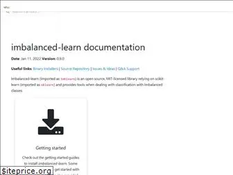 imbalanced-learn.org