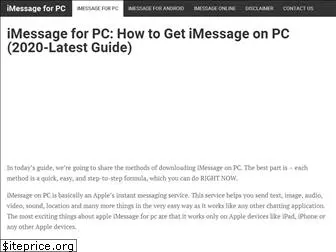 imessageforpcwindows.com