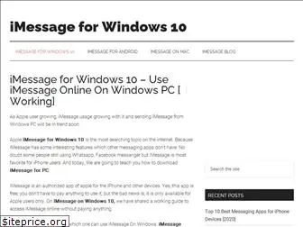 imessageforwindows10.com