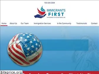 immigrantsfirst.com